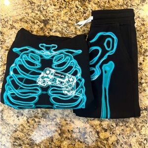 Old Navy skeleton jogging set